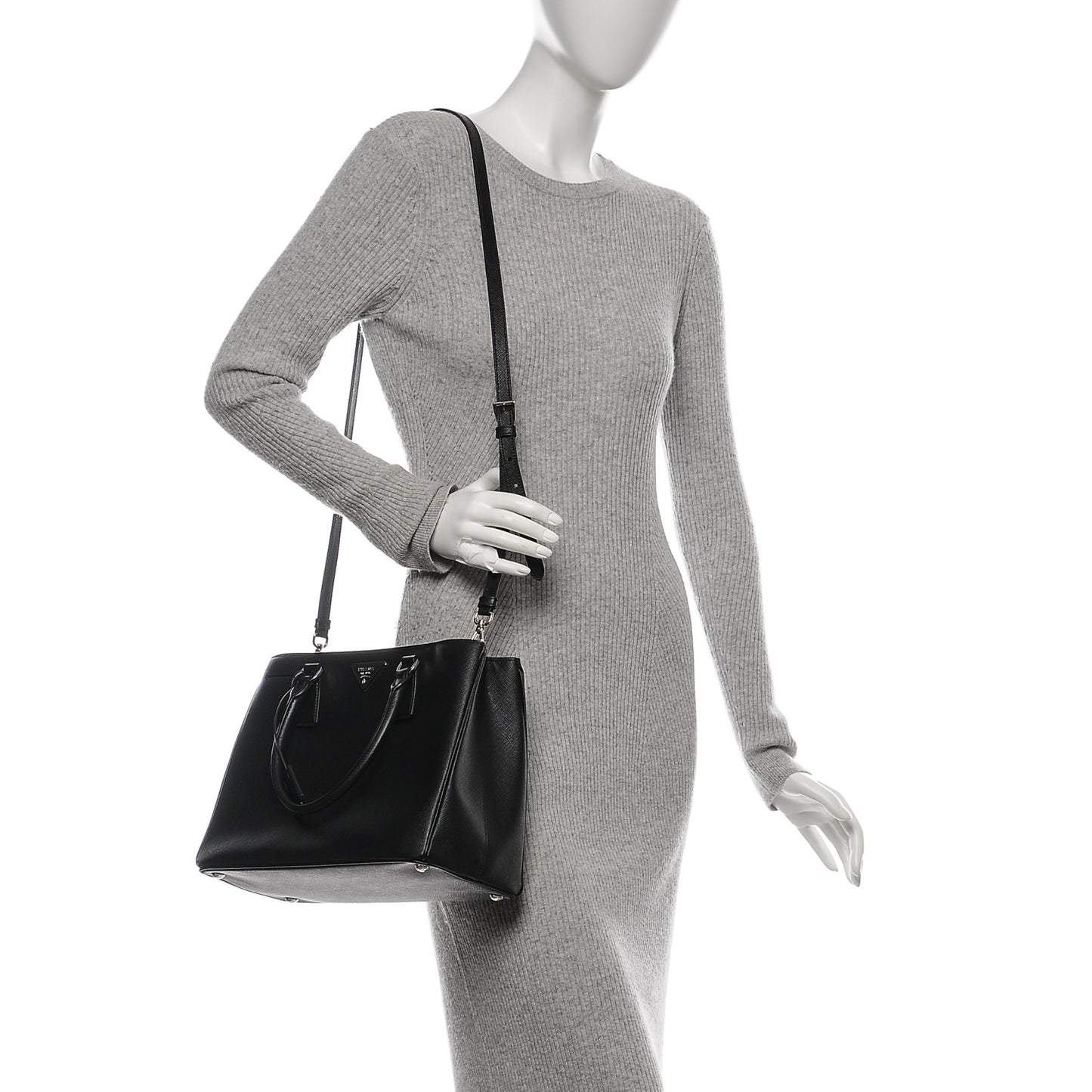 Saffiano Lux Small Tote Nero Black