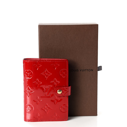 Louis Vuitton Vernis Small Ring Agenda Cover Red 9 of 9