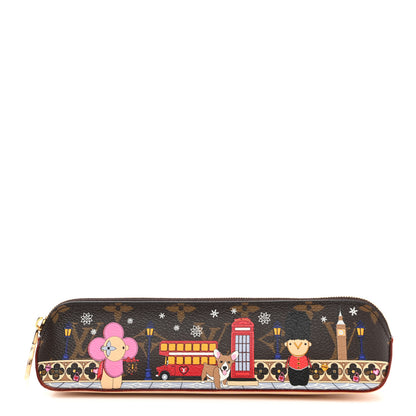 Louis Vuitton Monogram Monogram 2021 Christmas Animation London Elizabeth Pencil Pouch Coquelicot 1 of 8