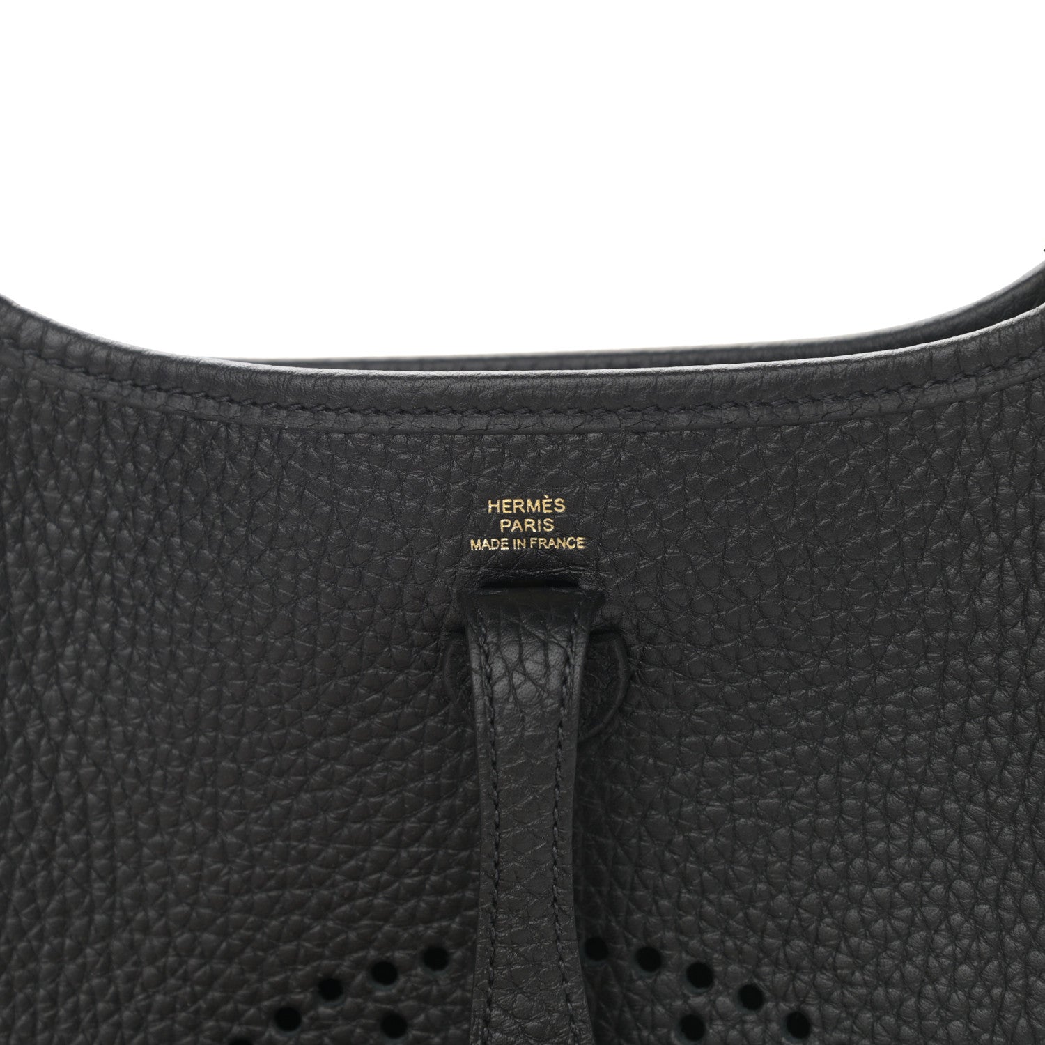 Hermes Taurillon Clemence Evelyne TPM Black 6 of 10