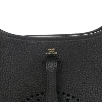 Hermes Taurillon Clemence Evelyne TPM Black 6 of 10