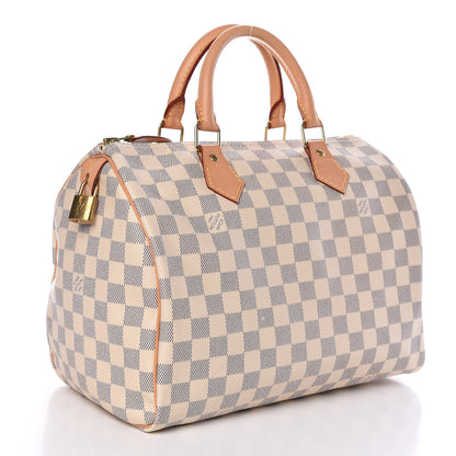 Louis Vuitton Damier Azur Speedy 30 3 of 9