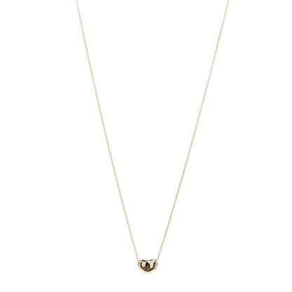 Tiffany 18K Yellow Gold 11mm Elsa Peretti Bean Pendant Necklace 1 of 6