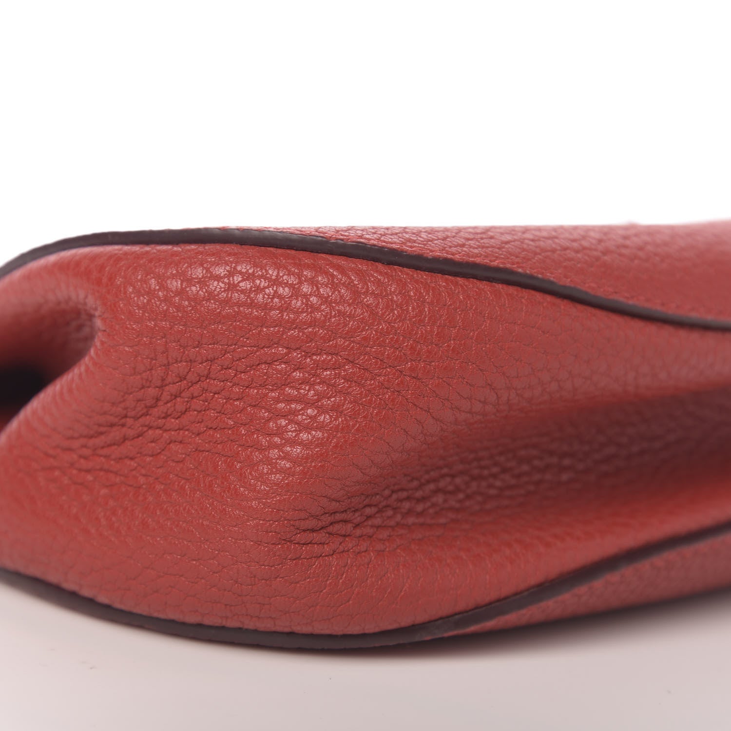 Chloe Grained Lambskin Drew Shoulder Bag Intense Red 7 of 10