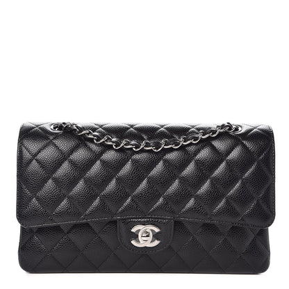 Chanel Caviar Quilted Medium Double Flap Black 1 of 8