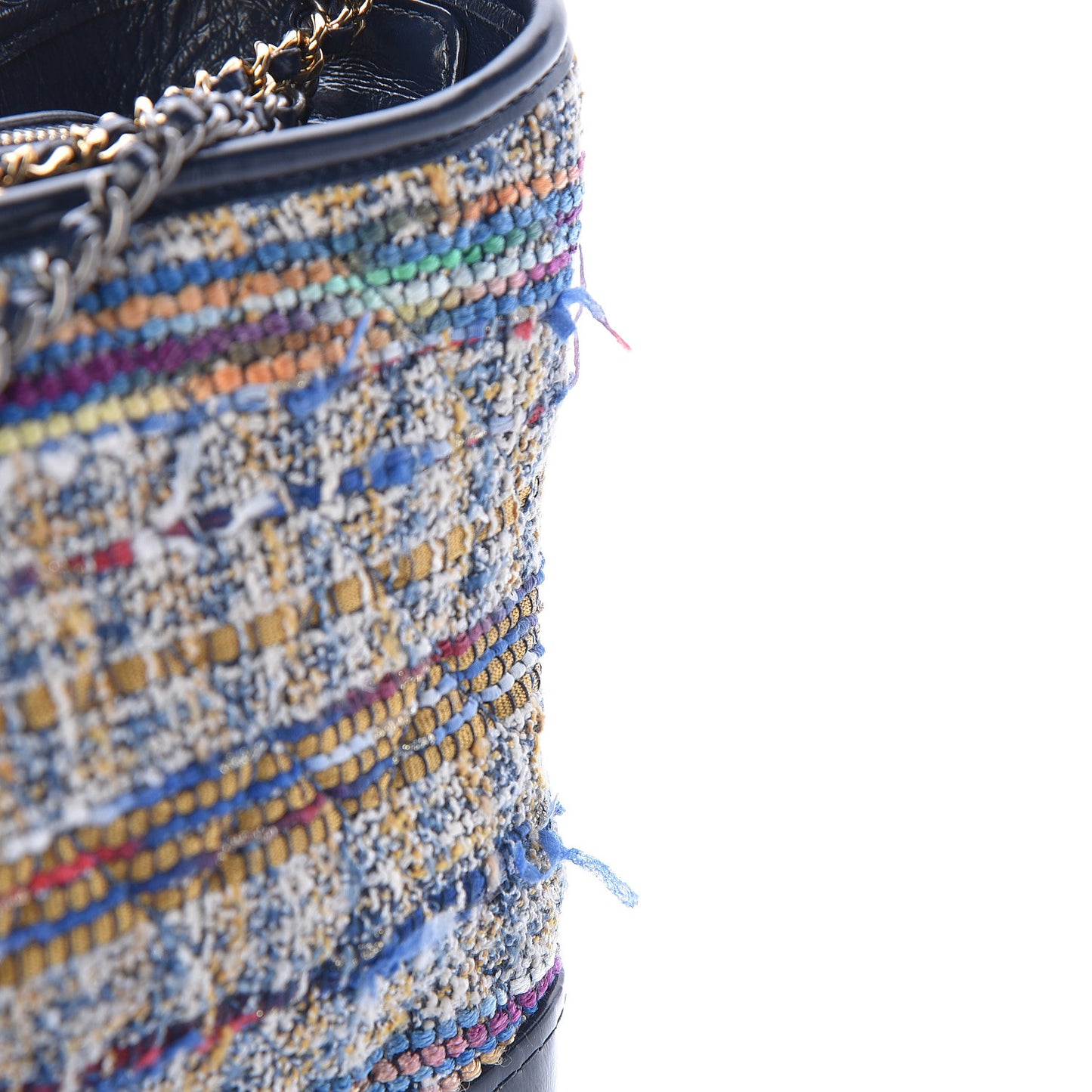 Tweed Calfskin Medium Gabrielle Hobo Blue