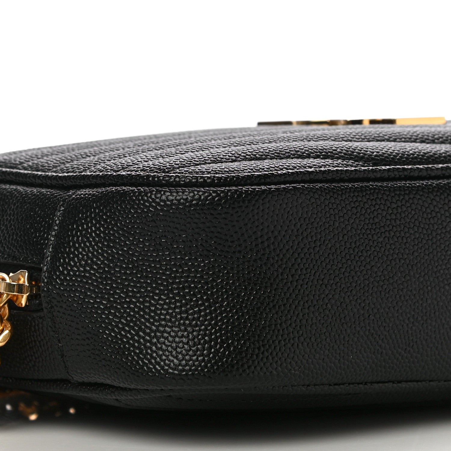 Saint Laurent Grain De Poudre Matelasse Monogram Mini Lou Camera Bag Black 9 of 10