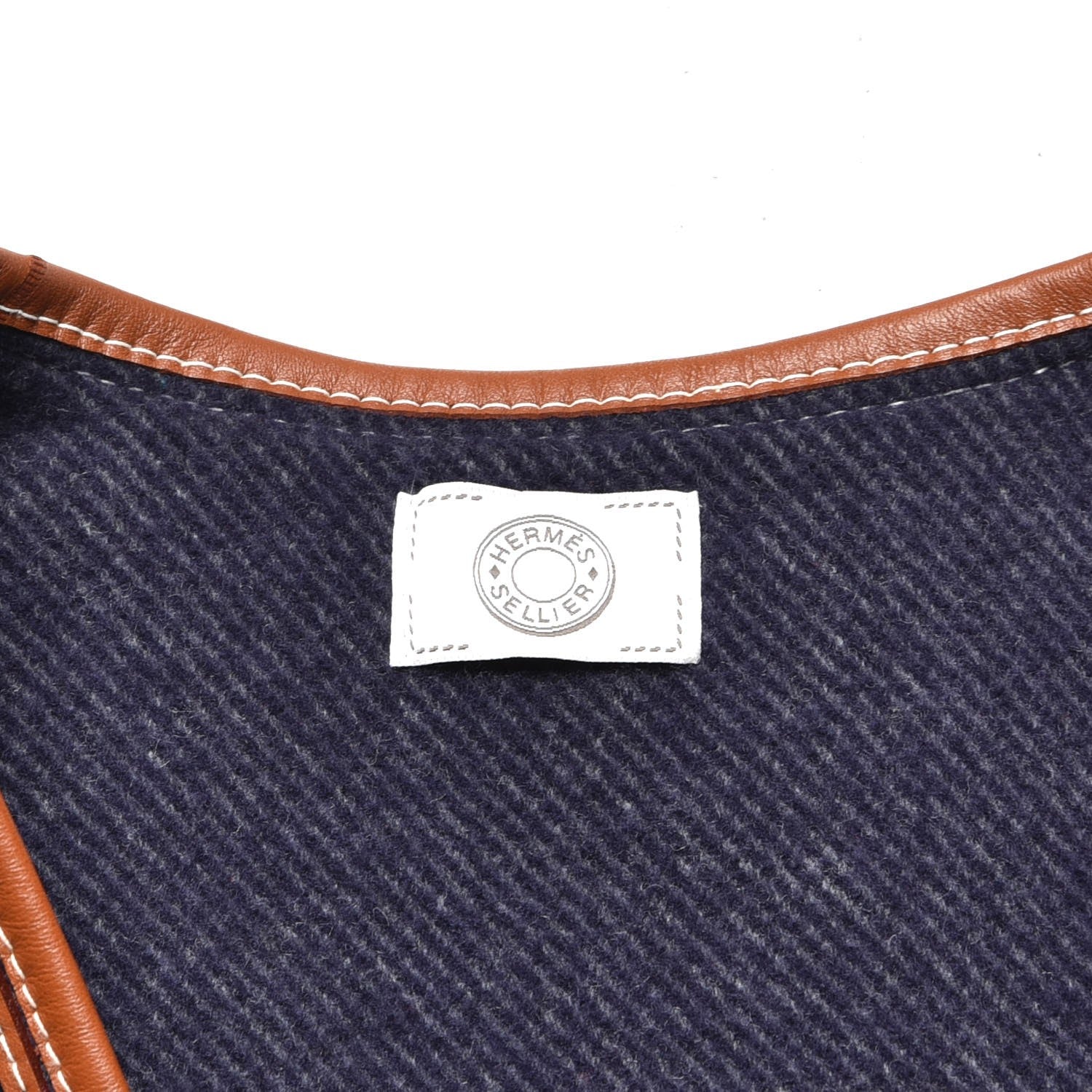 Hermes Merino Wool Cashmere Rocabar Poncho Gris 3 of 5
