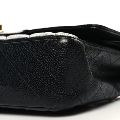Chanel Caviar Quilted Medium Double Flap Black 10 of 13