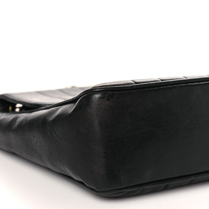 Chanel Lambskin Vertical Quilt Jumbo Single Flap Black 8 of 9