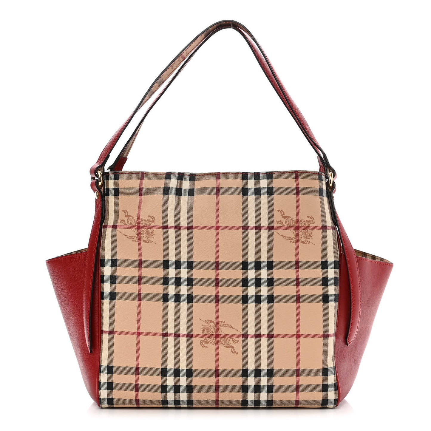 Haymarket Check Small Canterbury Tote Military Red