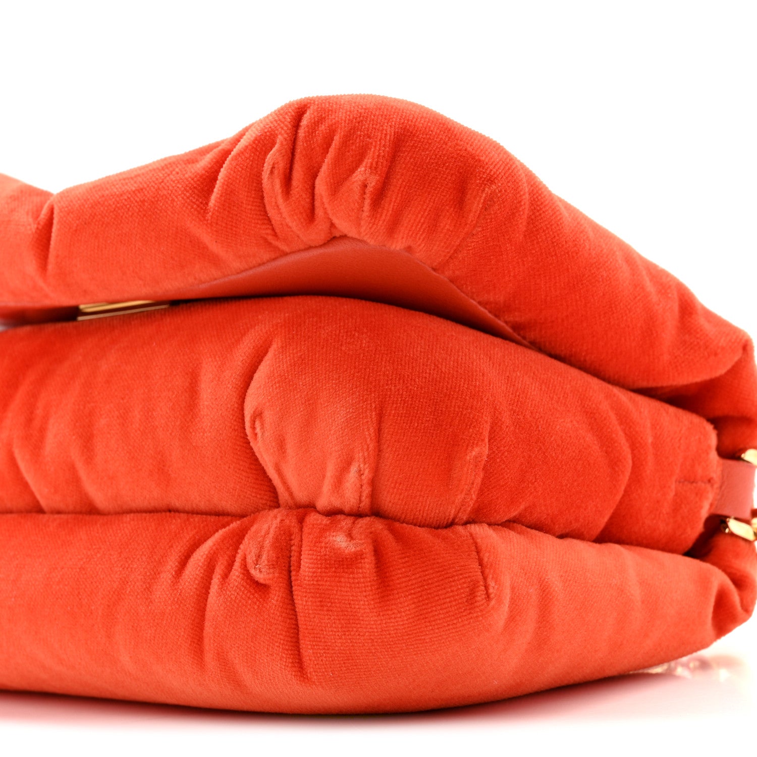 Loewe Velvet Mini Goya Puffer Bag Orange 9 of 11