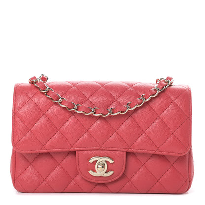 Chanel Caviar Quilted Mini Rectangular Flap Dark Pink 1 of 11