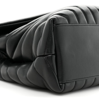 Saint Laurent Calfskin Y Quilted Monogram Medium Loulou Chain Satchel Black 11 of 15