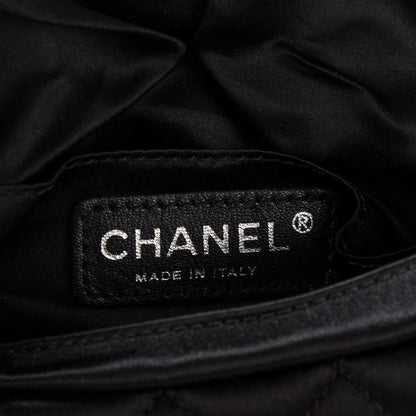 Chanel Satin Quilted Flap Clutch Black 6 of 7