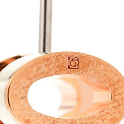 Hermes Rose Gold Lacquered Mini Pop H Earrings Vert Fizz 4 of 5