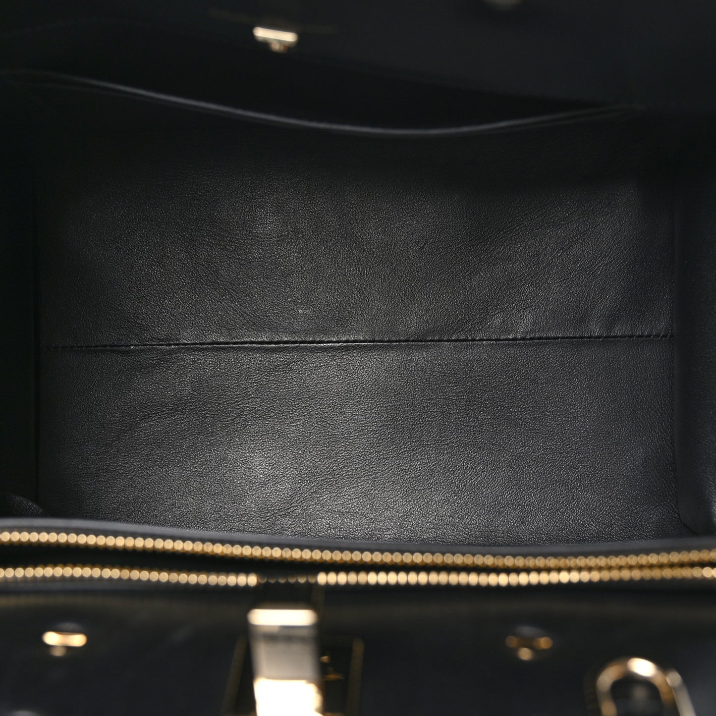 Woven Calfskin Medium Studio Top Handle Bag Black White