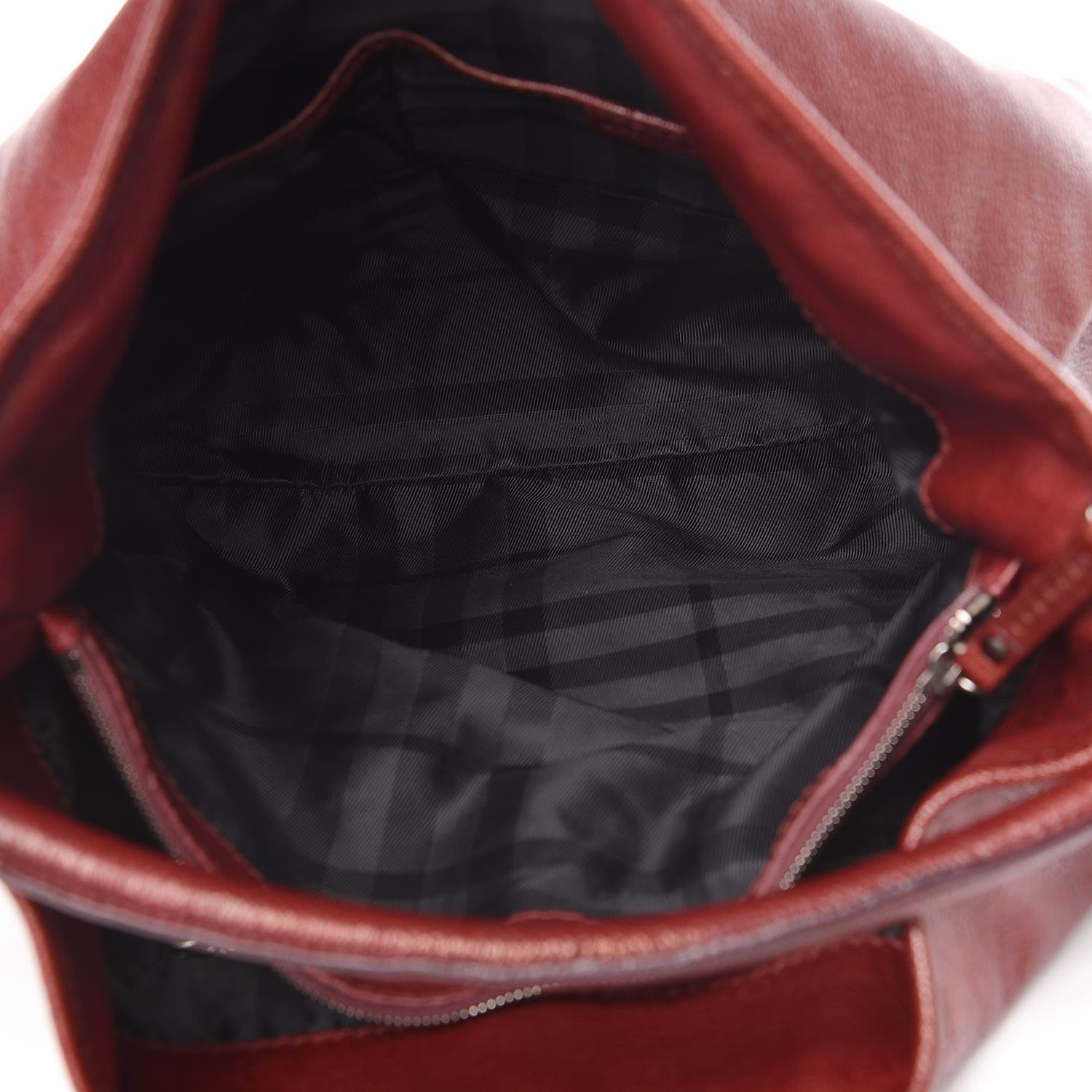 Burberry Calfskin Chain Tote Burgundy 5 of 15