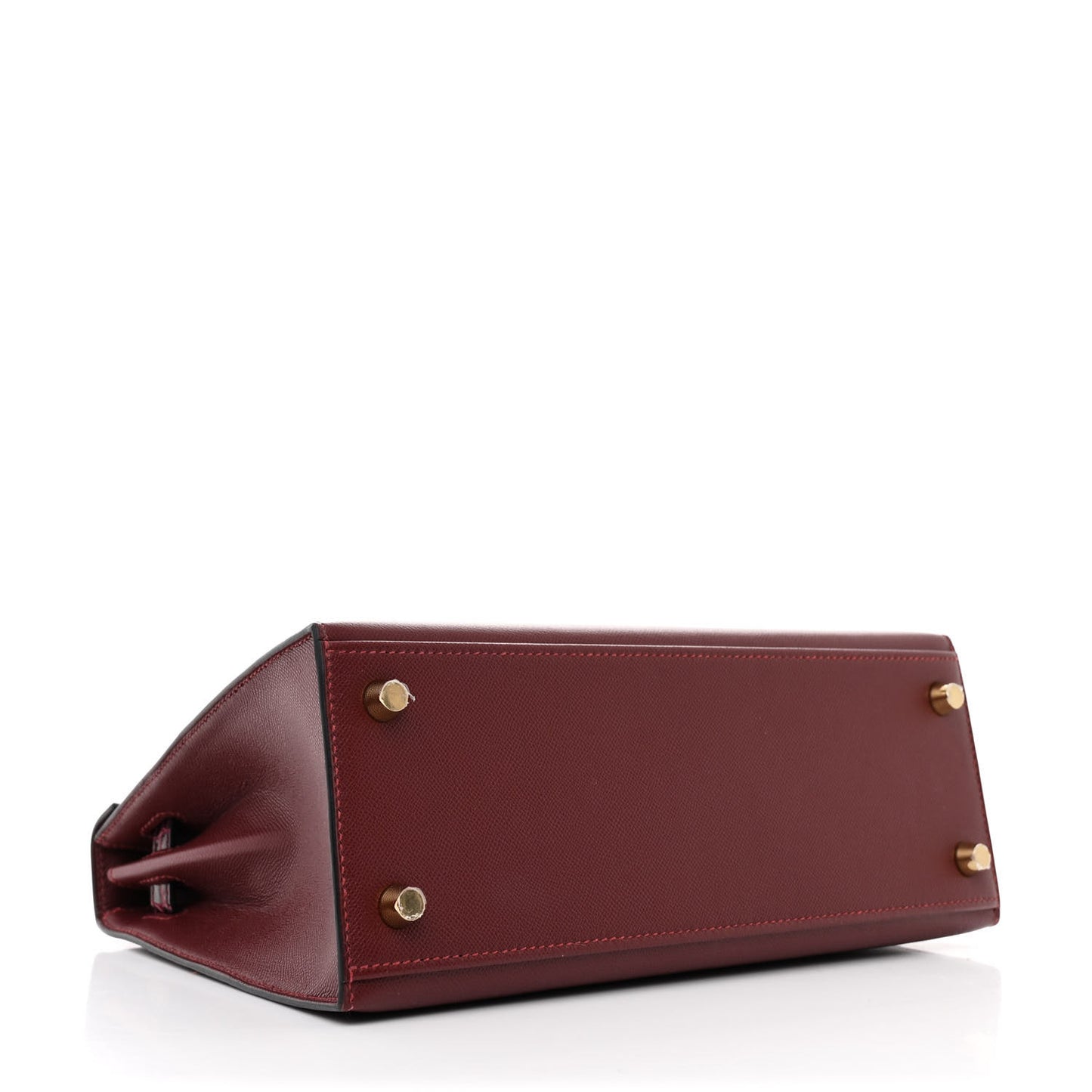 Madame Calfskin Shiny Alligator Kelly Sellier Touch 25 Rouge H