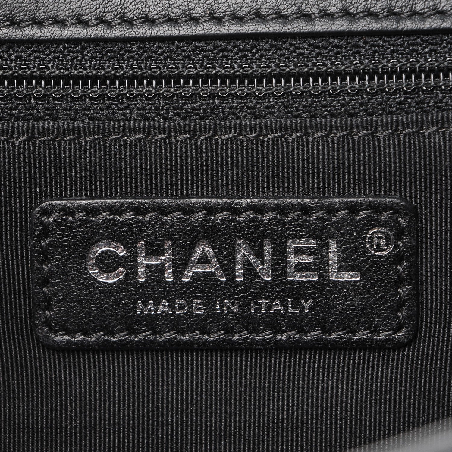 Chanel Calfskin Quilted Large Frame In Chain Flap Black 7 of 12
