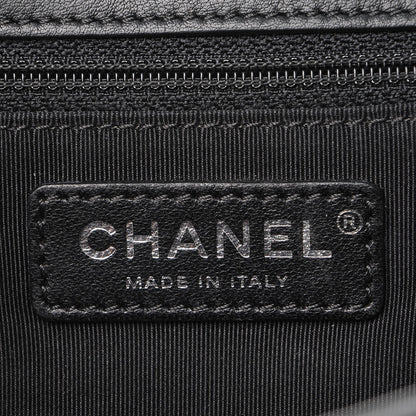Chanel Calfskin Quilted Large Frame In Chain Flap Black 7 of 12