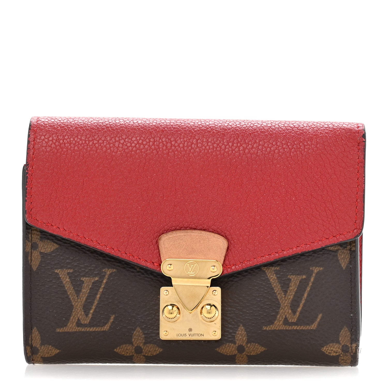 Louis Vuitton Monogram Pallas Compact Wallet NM Cerise 1 of 12