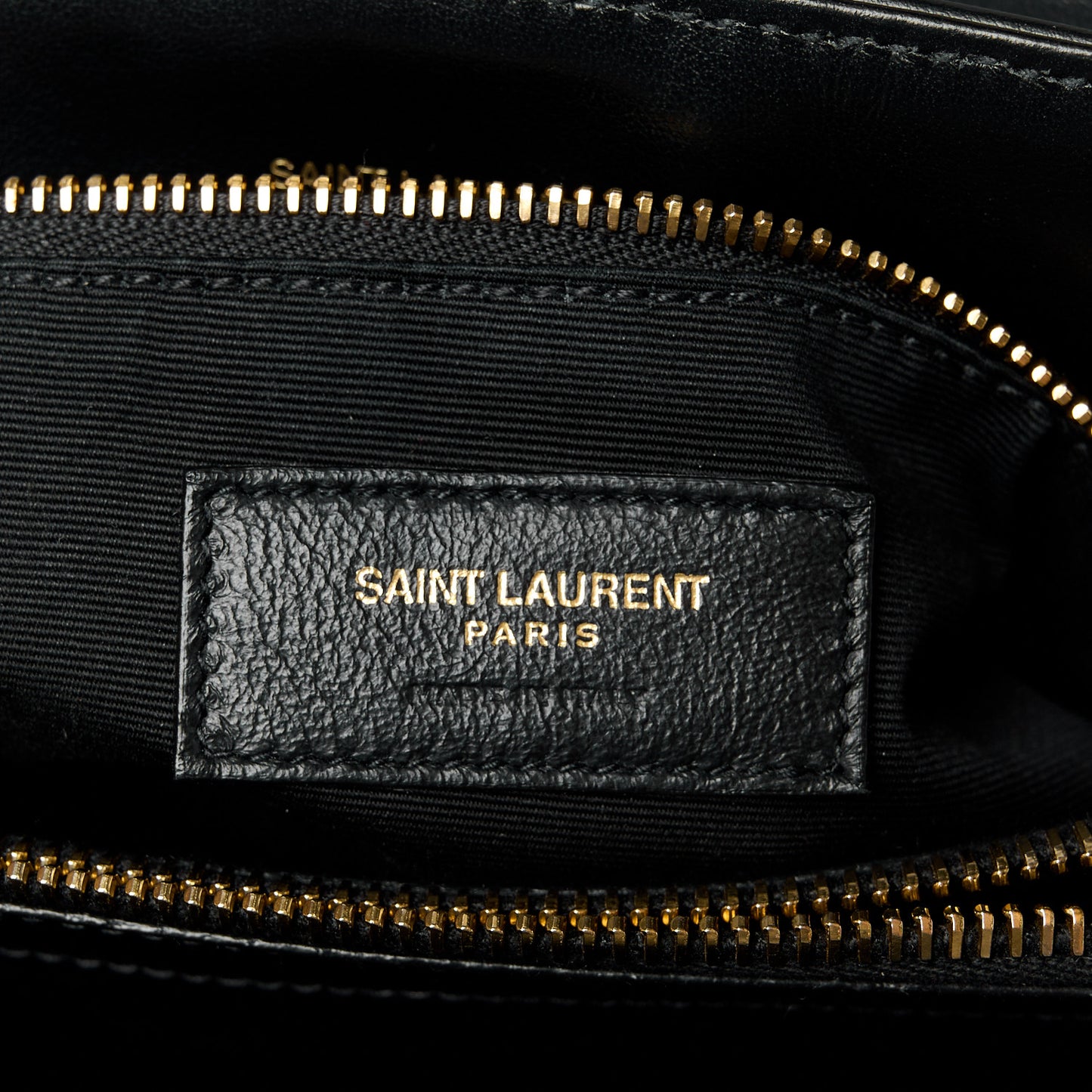 Calfskin Y Quilted Monogram Medium Loulou Chain Satchel Black