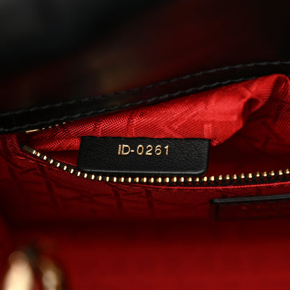 Christian Dior Lambskin Cannage Small My ABCDior Lady Dior Black 7 of 12