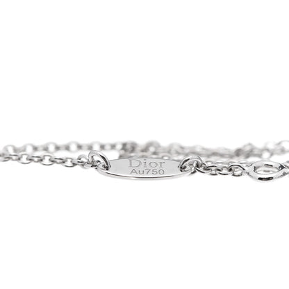 Christian Dior 18K White Gold Diamond Mother of Pearl Rose Des Vents Bracelet 5 of 7