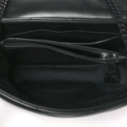 Saint Laurent Calfskin Y Quilted Monogram Monochrome Small Loulou Chain Satchel Black 5 of 10