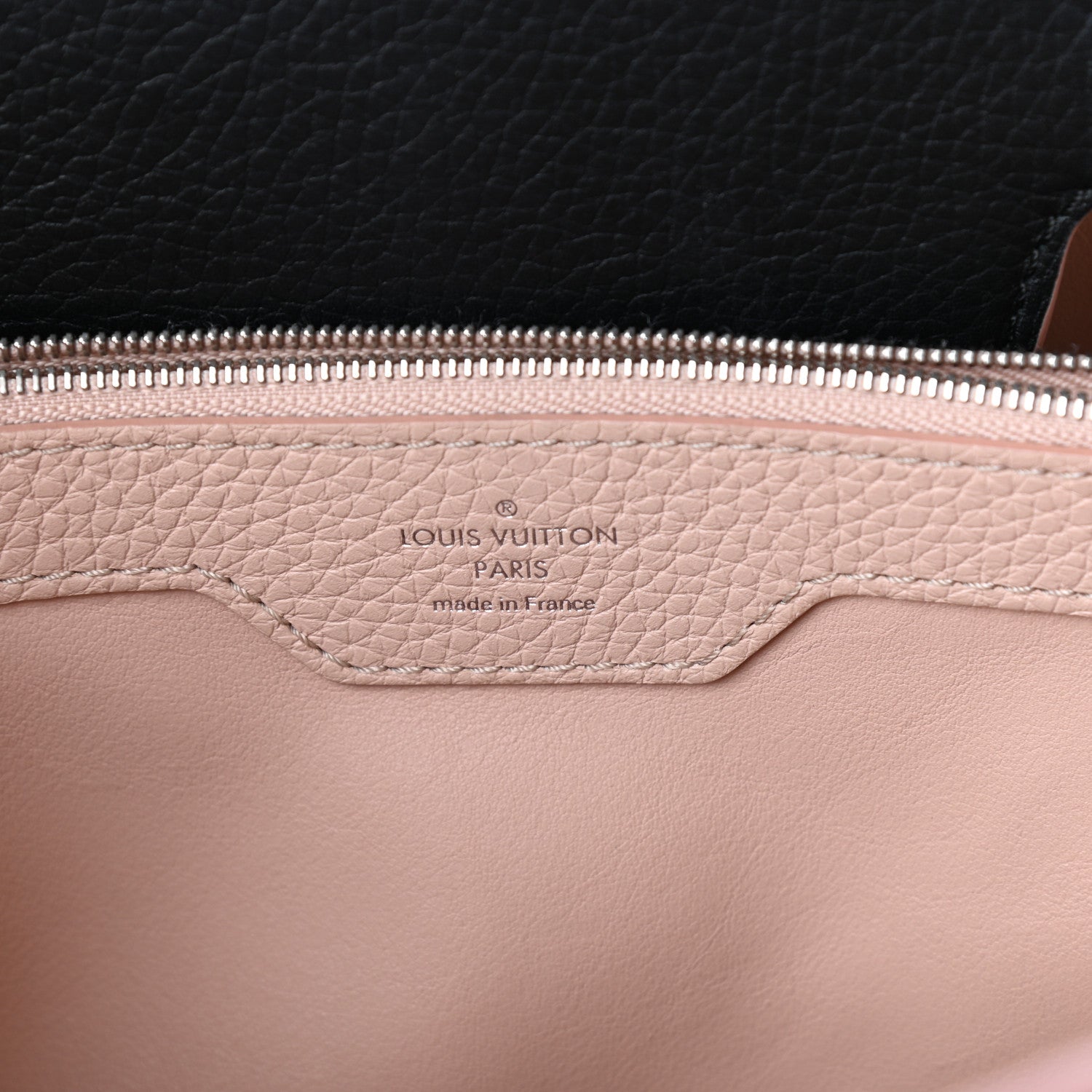 Louis Vuitton Taurillon Capucines MM Black Petale 6 of 9