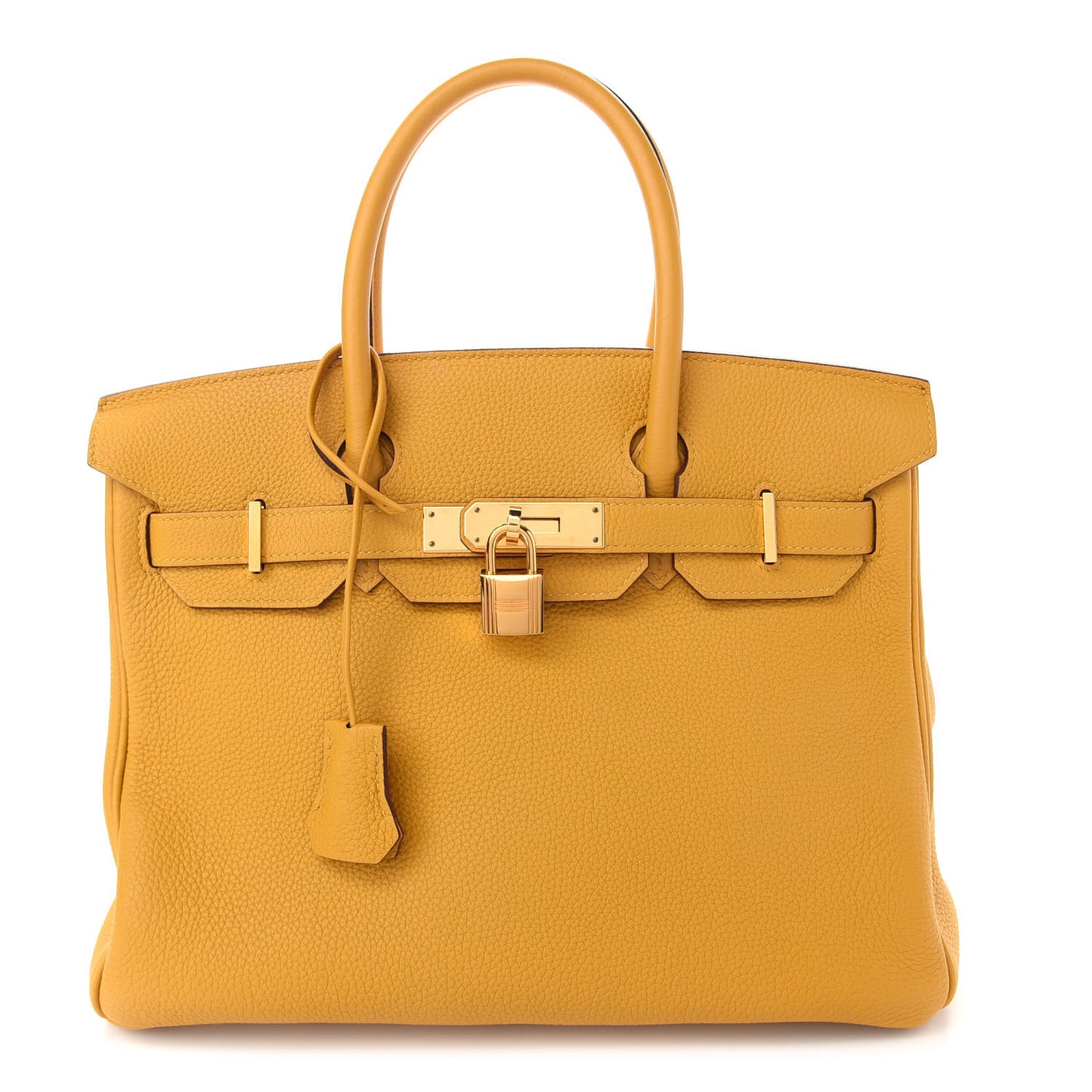 Togo Birkin 30 Jaune Ambre
