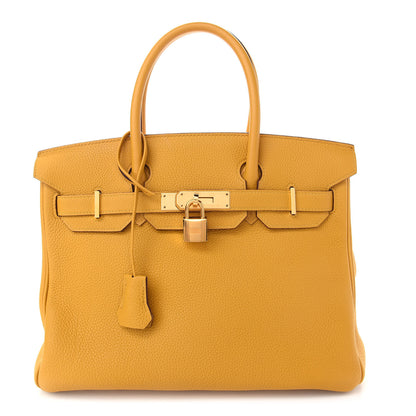 Hermes Togo Birkin 30 Jaune Ambre 1 of 12
