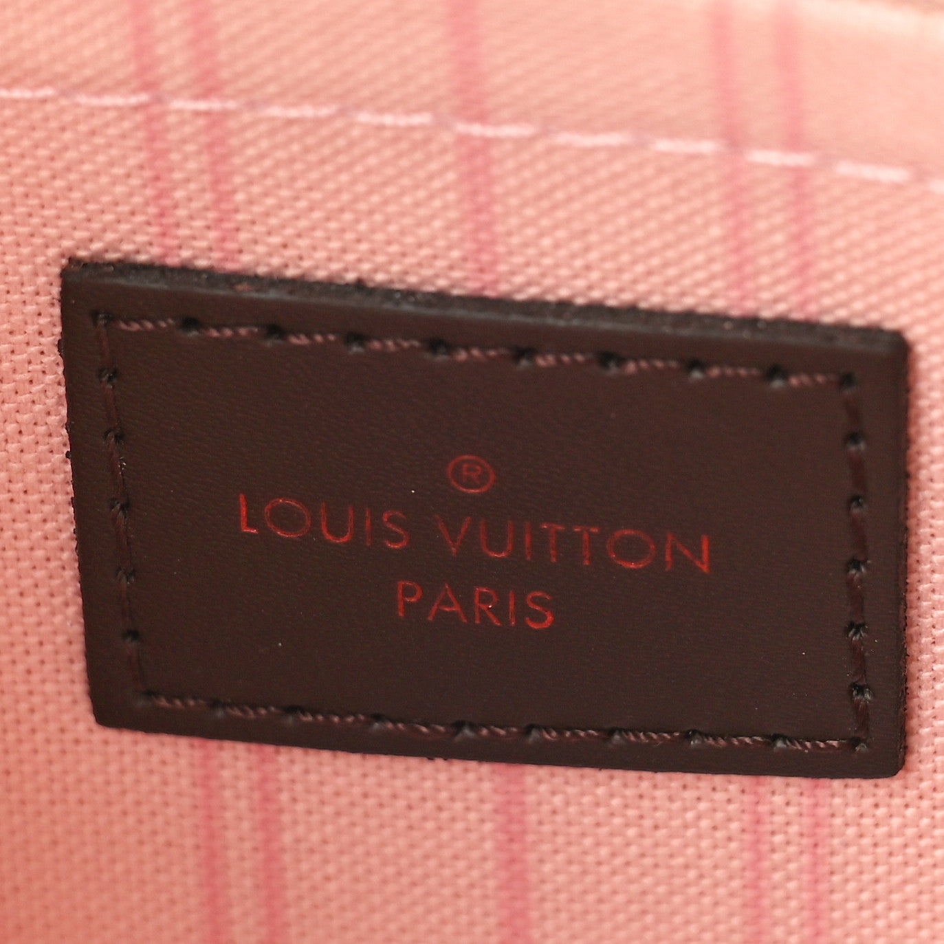 Louis Vuitton Damier Ebene Neverfull MM GM Pochette Rose Ballerine 6 of 7