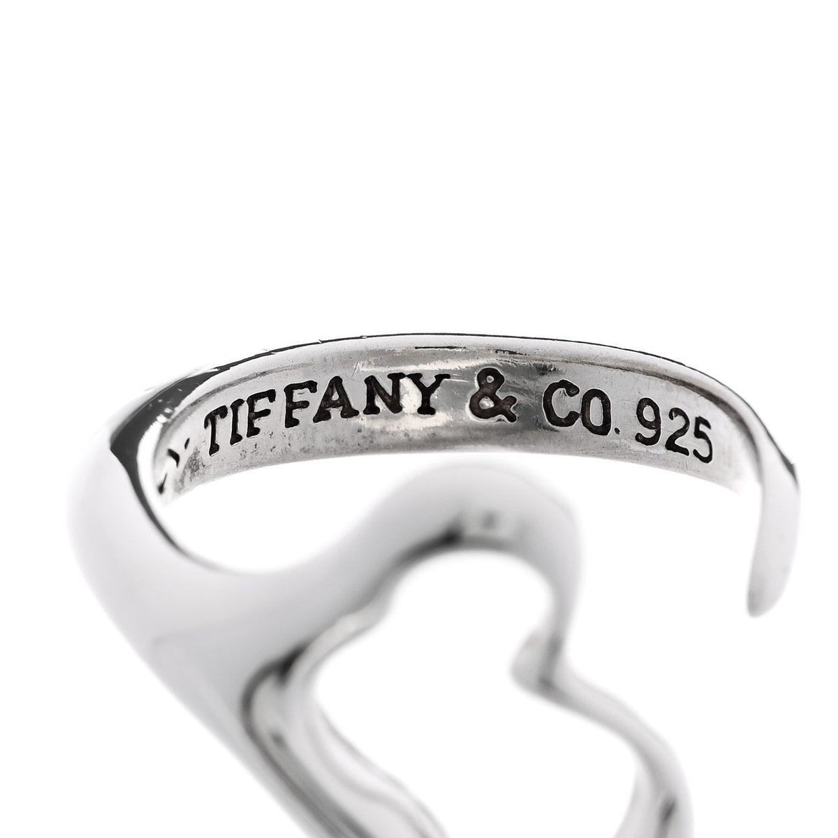 Sterling Silver Elsa Peretti Open Heart Ring 52 6