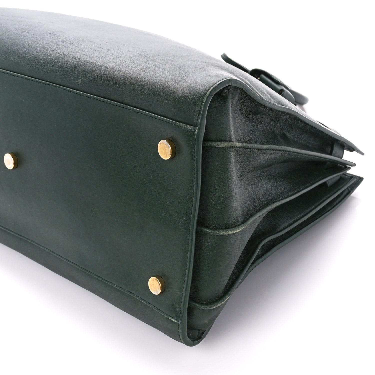 Saint Laurent Calfskin Large Sac de Jour Carryall Dark Green 14 of 16