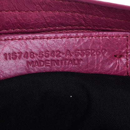 Balenciaga Agneau Classic Gold Hardware City Rose Dahlia 8 of 8