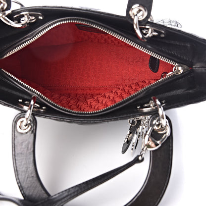 Christian Dior Lambskin Cannage Medium Lady Dior Black 5 of 9