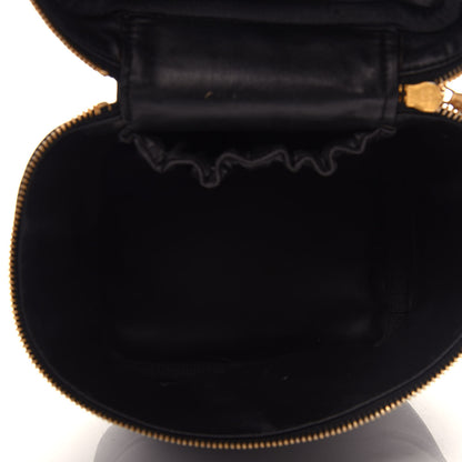 Chanel Lambskin Vanity Cosmetic Bag Black 5 of 7