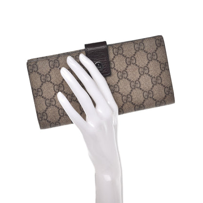 Gucci GG Plus Monogram Ladies GG Continental Wallet Beige Ebony Cocoa 2 of 7