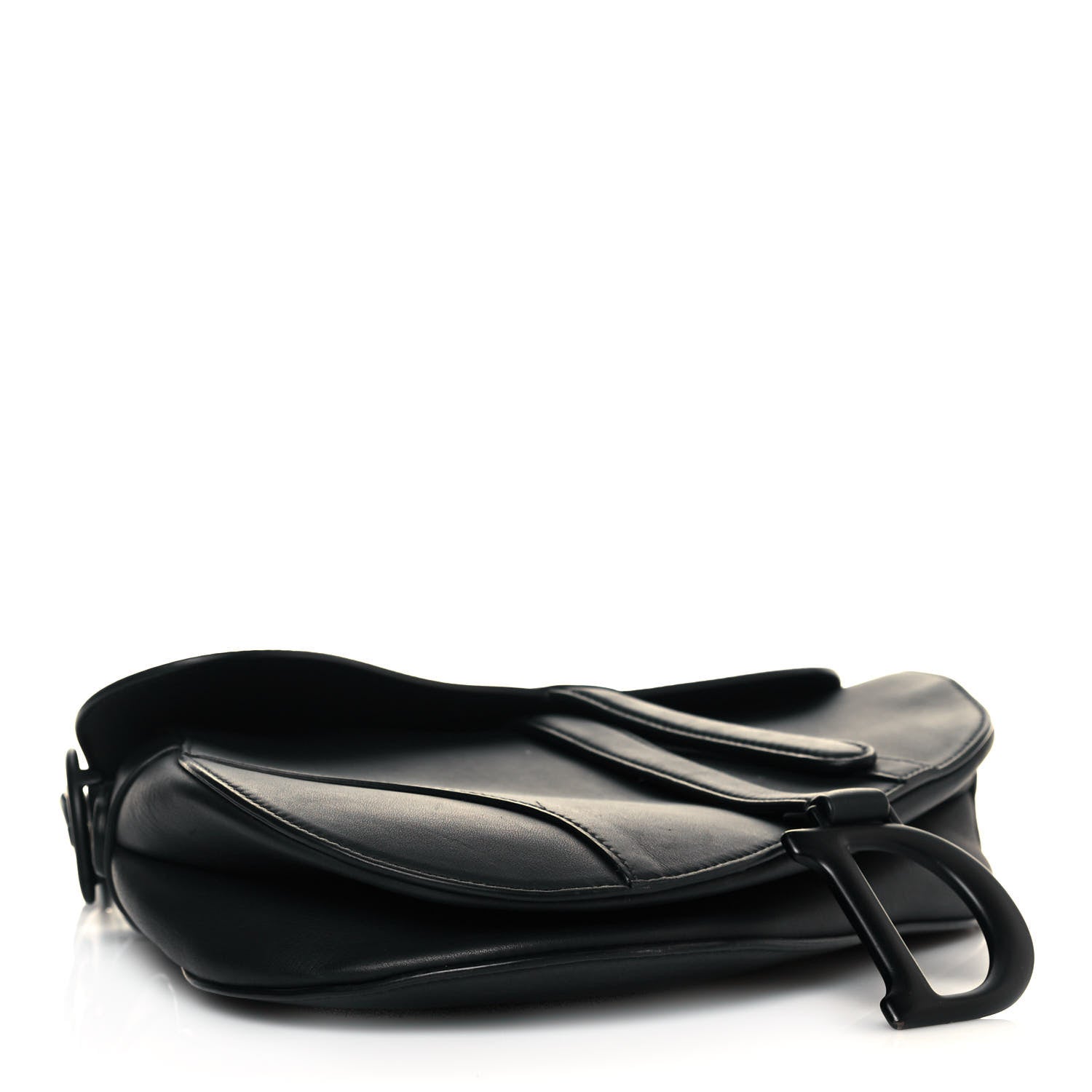 Christian Dior Ultra Matte Calfskin Saddle Bag Black 4 of 11