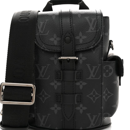 Louis Vuitton Monogram Eclipse Nano Christopher Backpack Black 7 of 9