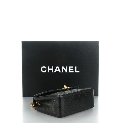 Chanel Lambskin Quilted Mini Square Flap Black 4 of 9