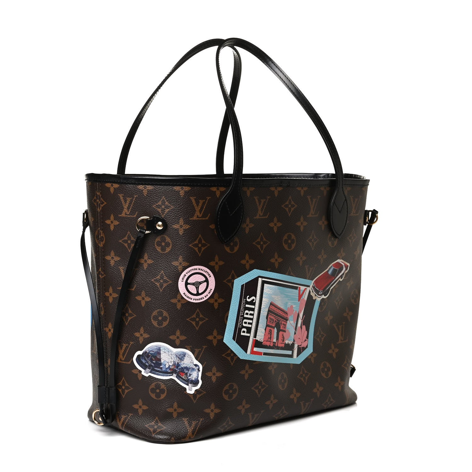 Louis Vuitton Monogram World Tour Neverfull MM 3 of 16