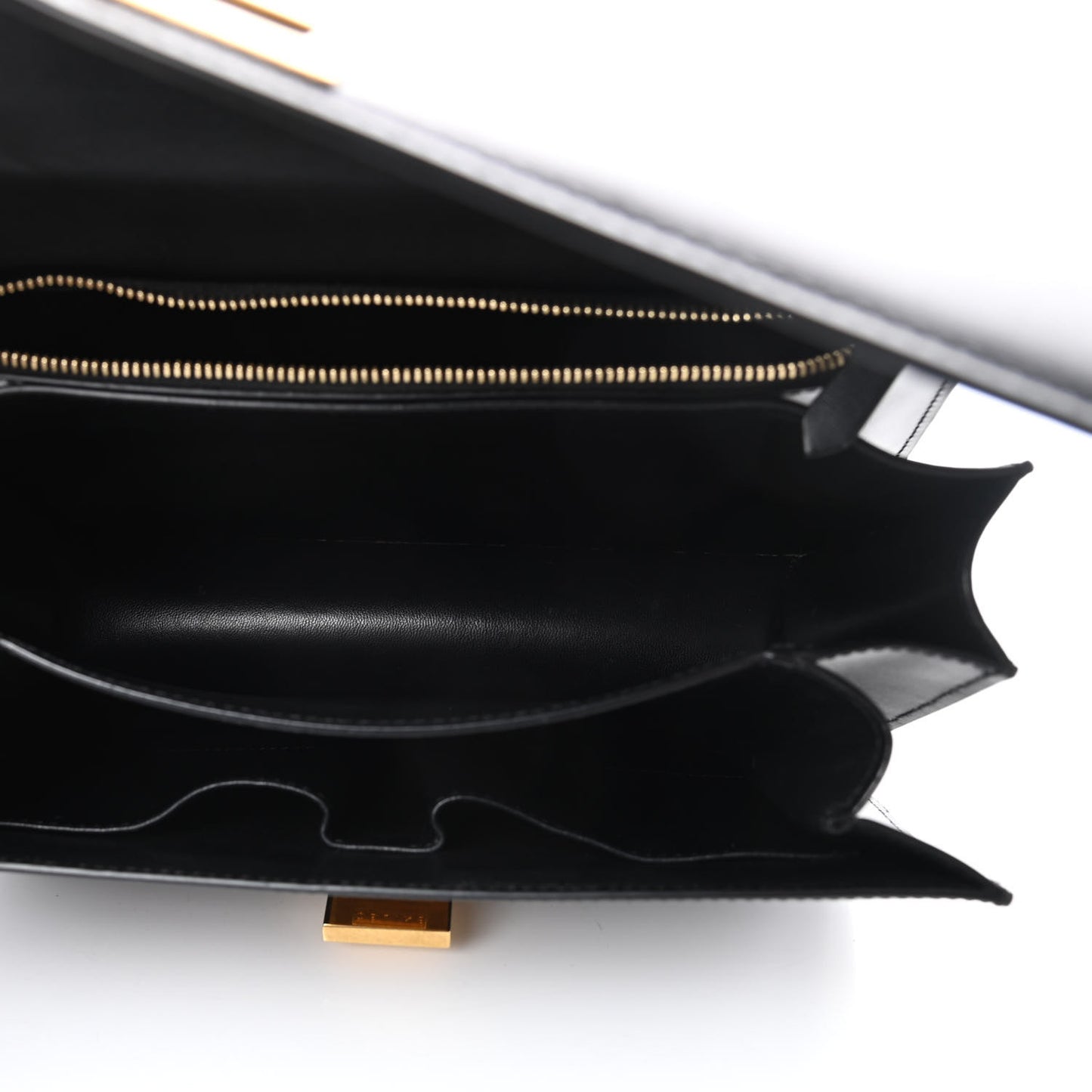Box Calfskin Medium Classic Box Flap Bag Black