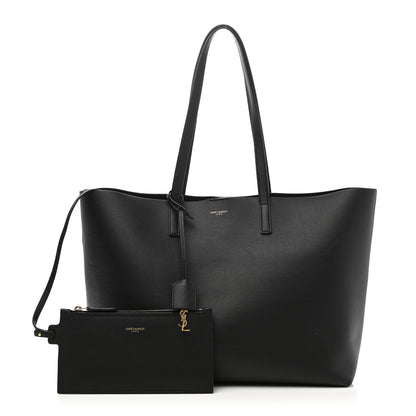 Saint Laurent Calfskin Large Shopping Tote Black 1 of 13