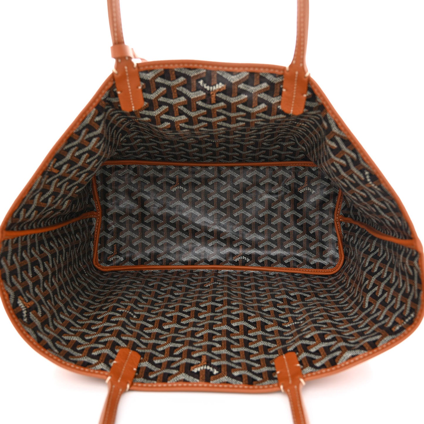 Goyardine Reversible Anjou PM Black Gold