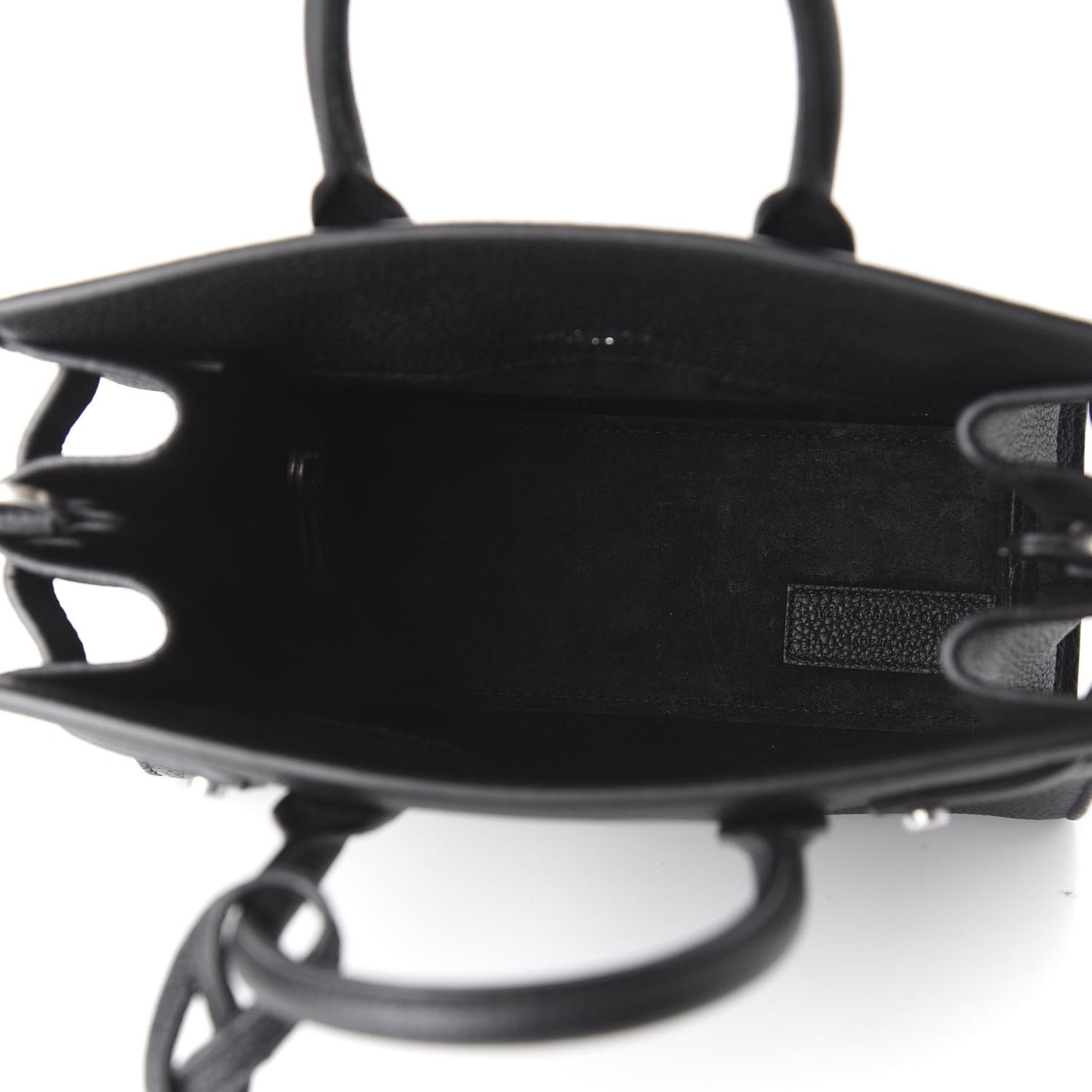 Grained Calfskin Nano Sac De Jour Souple Black
