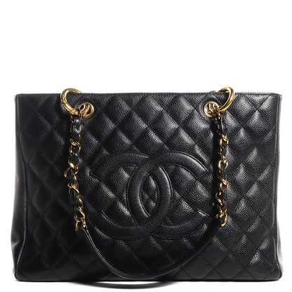 Chanel Caviar Grand Shopping Tote GST Black 1 of 7