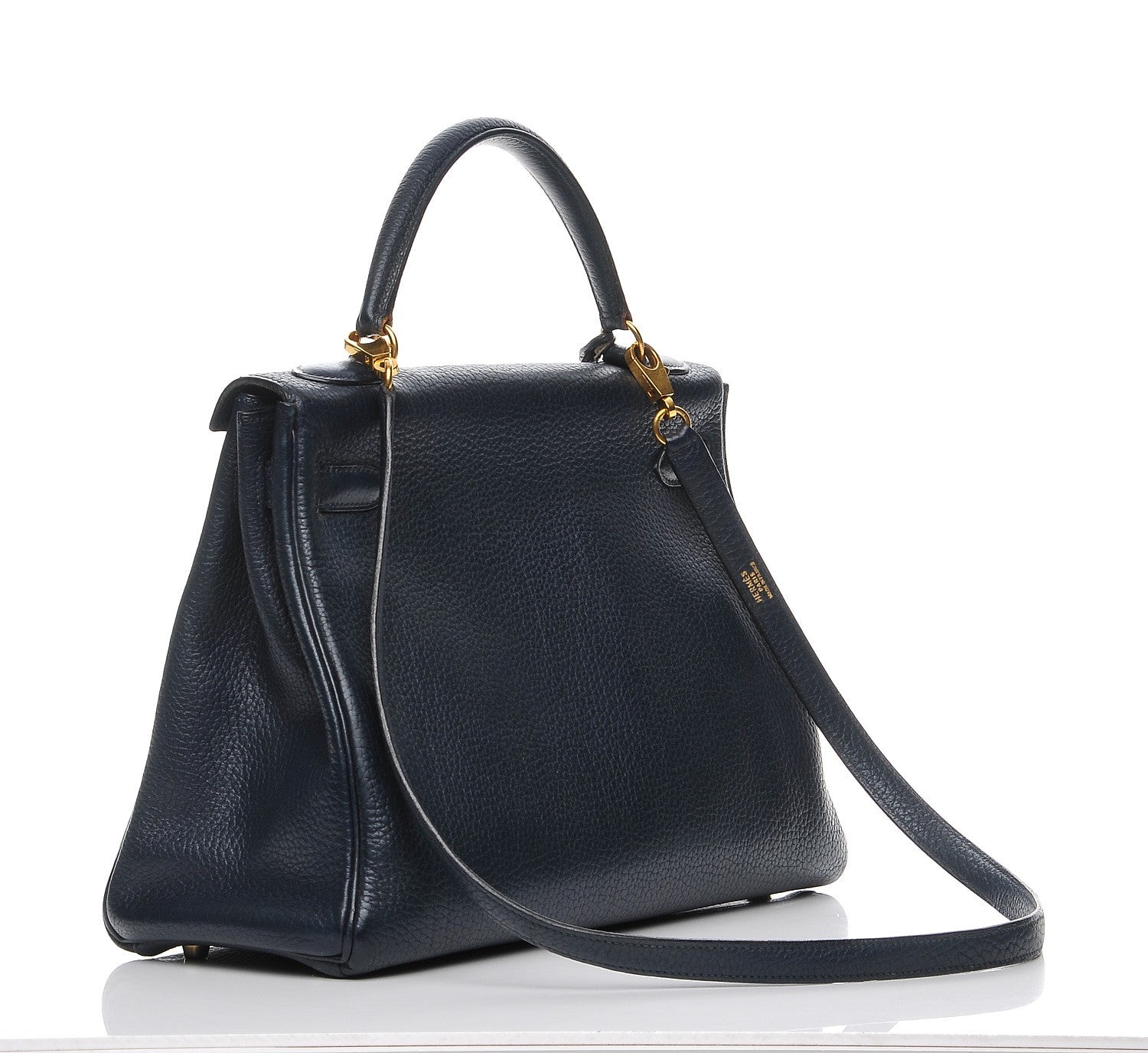 Hermes Fjord Kelly Retourne 32 Bleu Marine 3 of 29